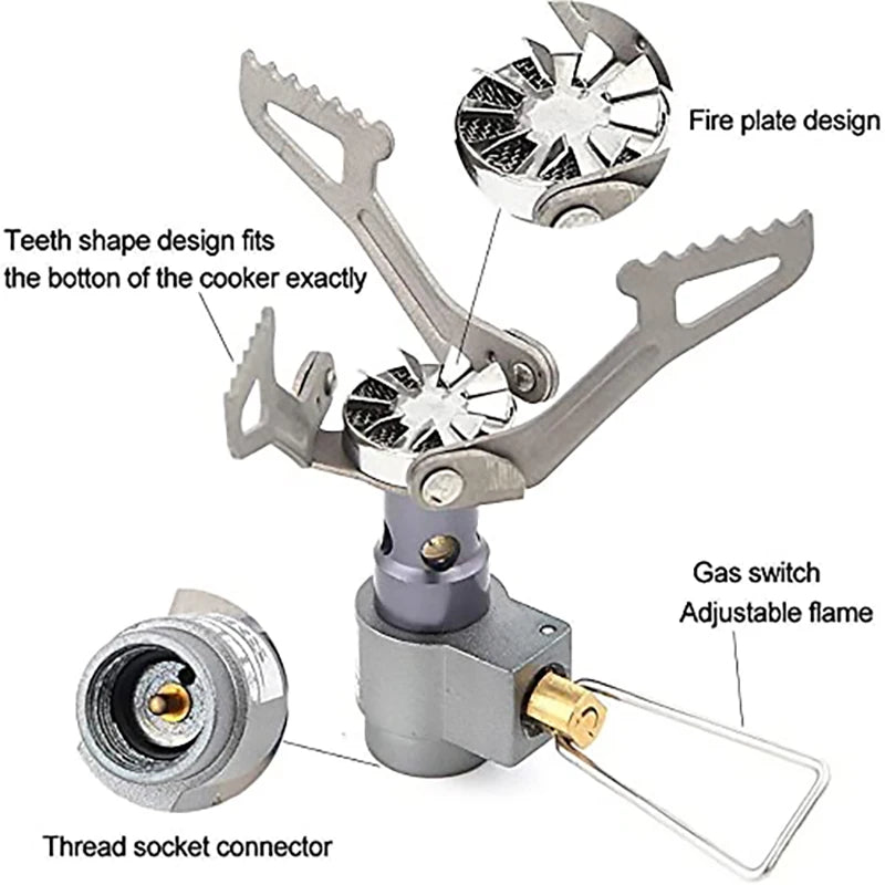 Portable BRS Outdoor Solo Titanium Camping Gas Stove 25g Lightweight Mini Gas Cooker Burner Camping Hiking Gas Burner brs-3000t