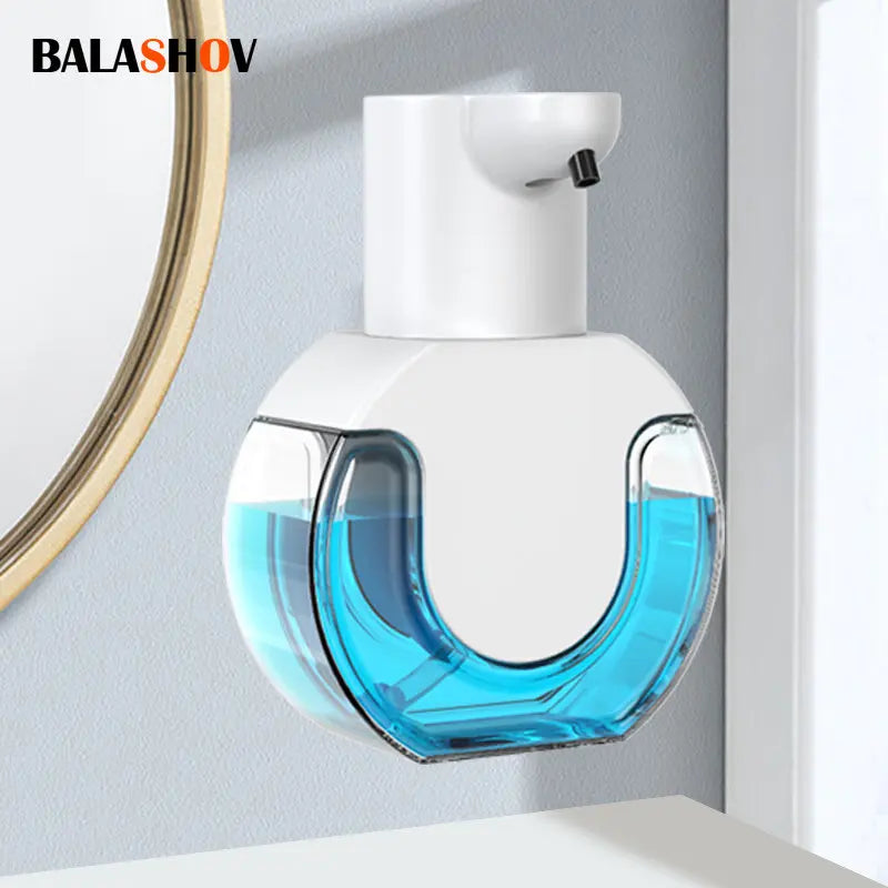 Soap Dispensers Touchless Automatic Foam Bathroom Smart Washing Hand Machine with USB Charging White High Quality ABS Material