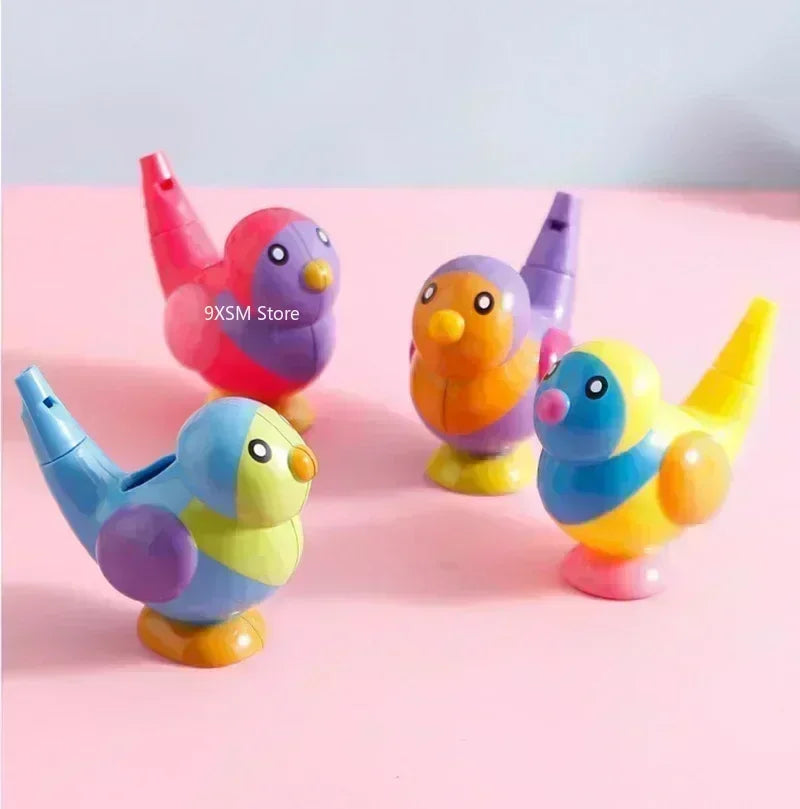 Coloured Drawing Water Bird Whistle Bathtime Musical Toy for Kid Early Learning Educational Children Gift Toy Musical Instrument