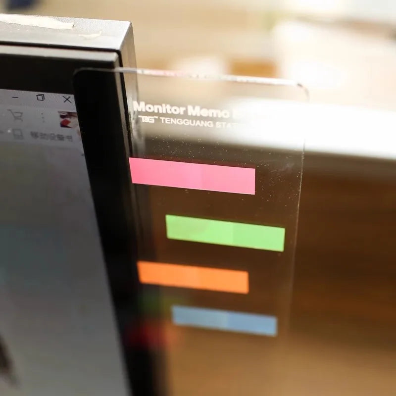 لوحة ملاحظات بلاستيكية للملاحظات اللاصقة وعلامات التبويب والهواتف وشاشات الكمبيوتر وشاشات الكمبيوتر واللوحة الجانبية والمخطط واللوازم المكتبية