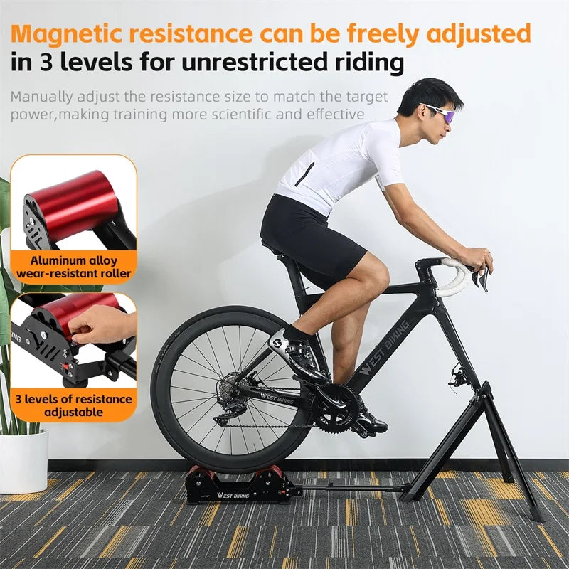 WEST BIKING Bicycle Training Resistance Indoor Home Exercise Workout Cycling Stationary Static Bike Trainer Fitness Equiment