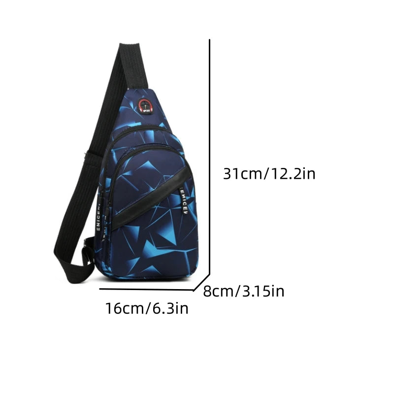 Men's Chest Bag Is Simple And Multifunctional