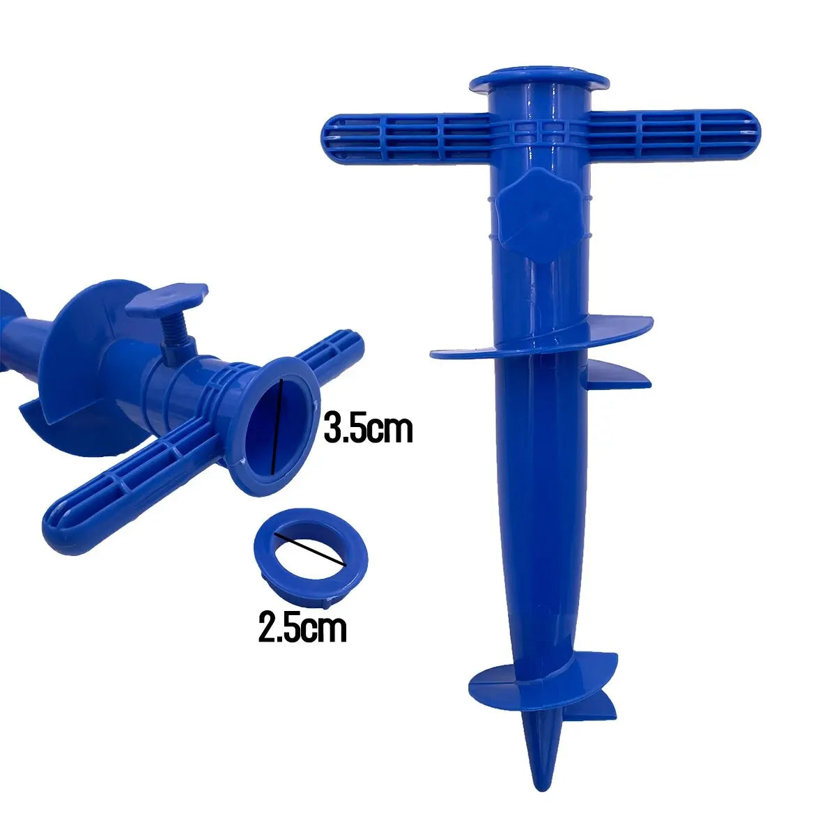 1 шт. пластиковая вилка для зонта, основа для пляжного зонта, напольная вилка, аксессуар, вставка для пляжного зонта