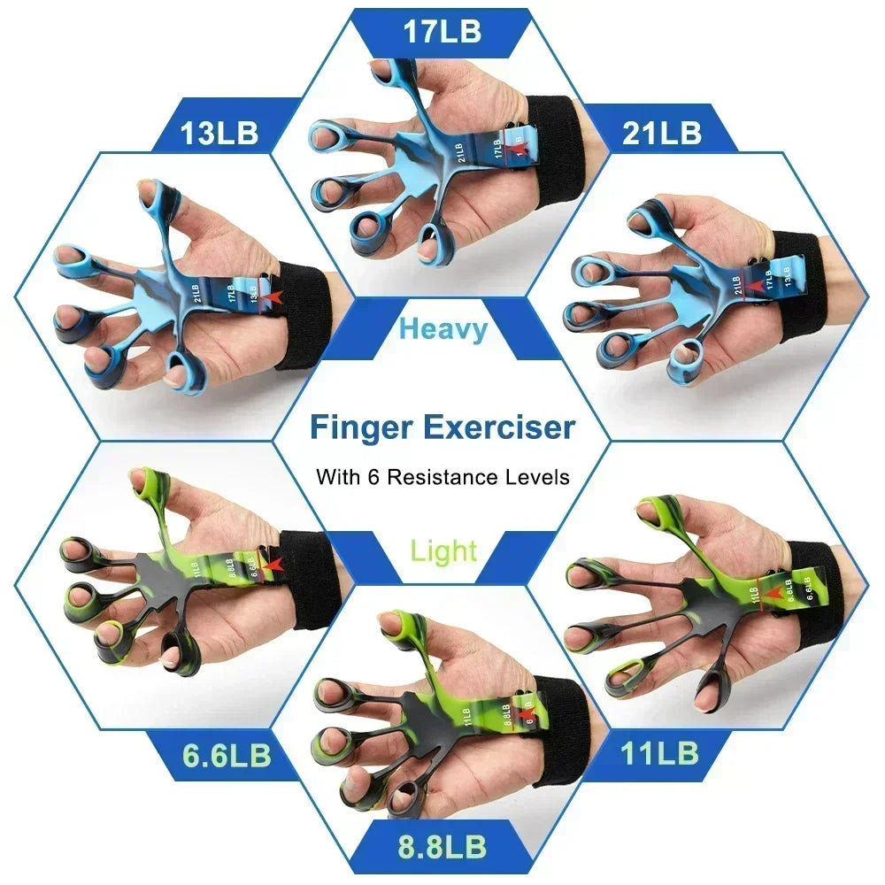 Training & Exercise 6 Resistance Hand Expander Finger Grip Sport Gym Training Accessories Trainning & Exercise Gripster Fitness