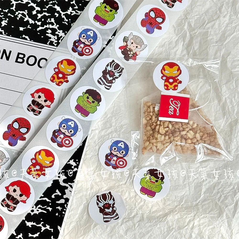 500SheetsAnime sticker Disney Spiderman Cartoon Stickers Pull Out Spiderman StIckers Cute Kawai Baby Boykids Toy christmars gift