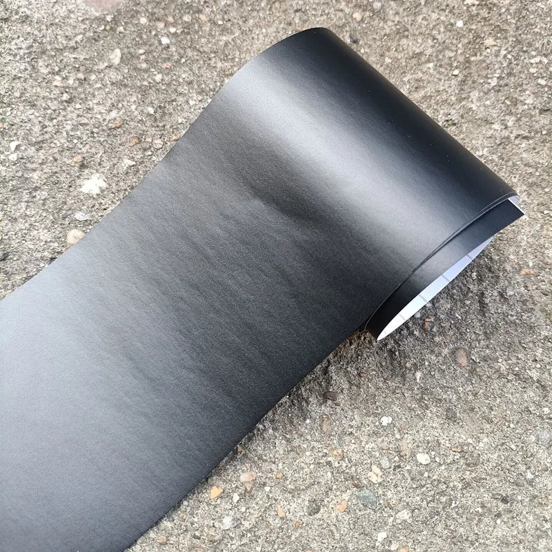 10cm Width Matte Gloss Black Air-Release Vinyl Wrap Roll Glossy Car Body Sticker Wrapping Foil