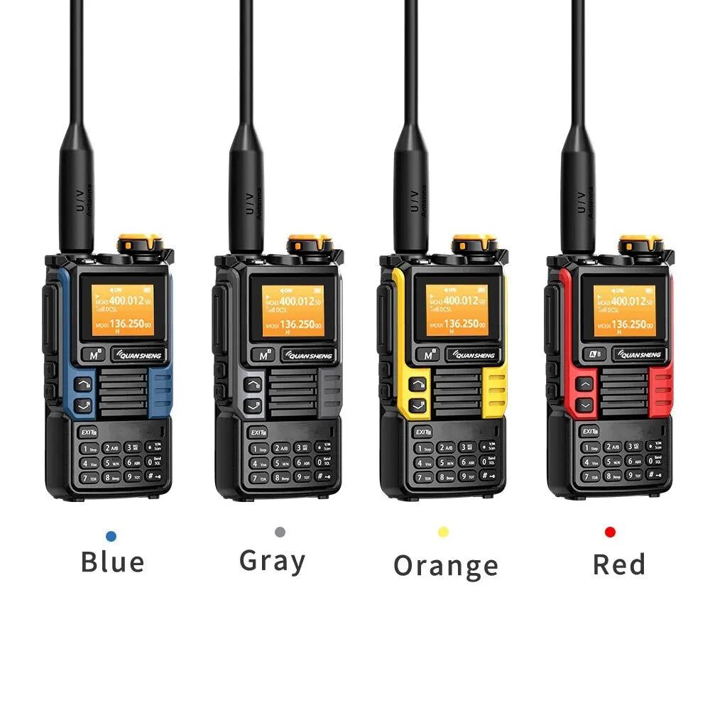 Quansheng UV-K6 Walkie Talkie 5 Вт Air Band Radio Type C Charge UHF VHF DTMF FM Scrambler NOAA Wireless Frequency Two Way CB Radio