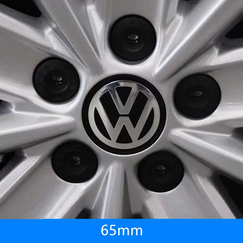 4PCS 56mm 65mm Car Wheel Center Hub Caps Cover for VW Volkswagen Golf Polo Passat Touran Jetta accessories