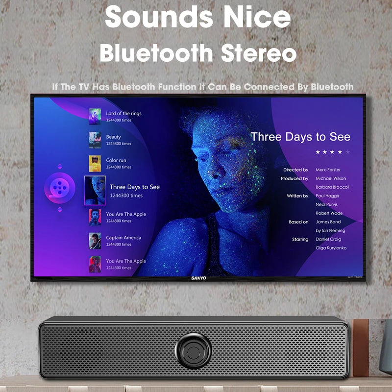 Surround Sound Bar Wired Computer Speakers Stereo Subwoofer Soundbar for Desktop Laptop PC TV Mini Speaker Home Theater System