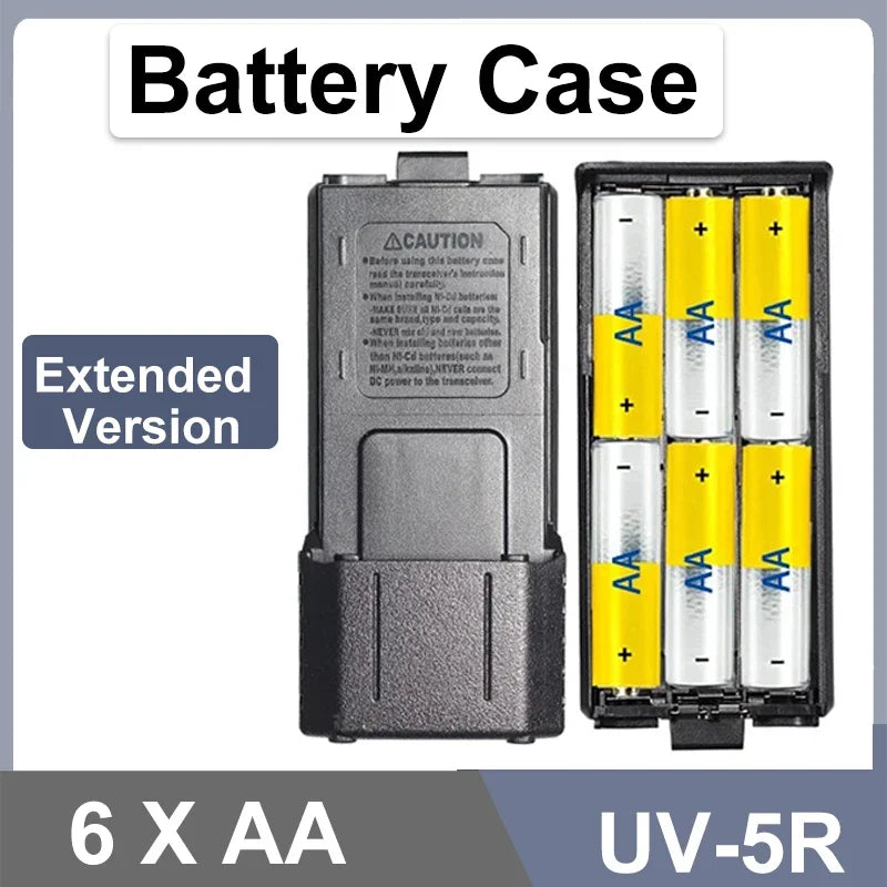 غلاف بطارية Baofeng UV-5R، غلاف بطارية AA ممتد، بطاريات BL-5 AAA لجهاز الاتصال اللاسلكي UV-5R DM-5R UV-5RE