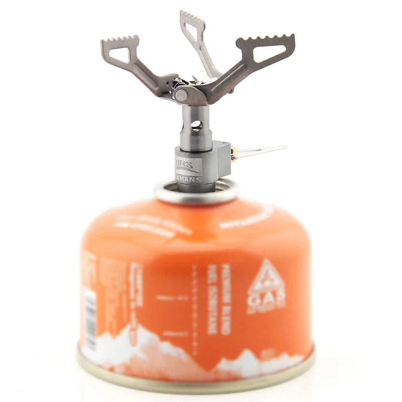 Portable BRS Outdoor Solo Titanium Camping Gas Stove 25g Lightweight Mini Gas Cooker Burner Camping Hiking Gas Burner brs-3000t