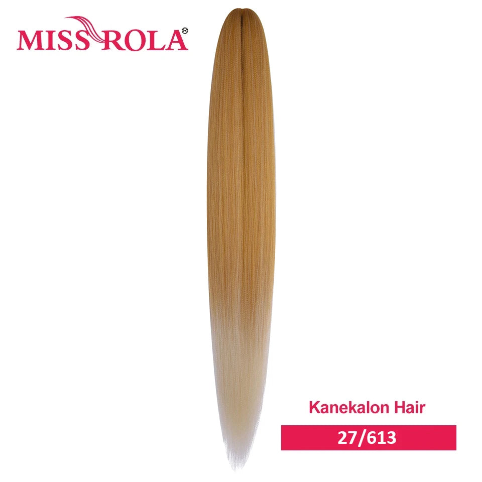 Miss Rola Synthetic Wholesale Bulk 5 Pieces 24 Inch 100g Stretched Jumbo Braiding Hair Kanekalon Pink Twist Braid Hair Extension