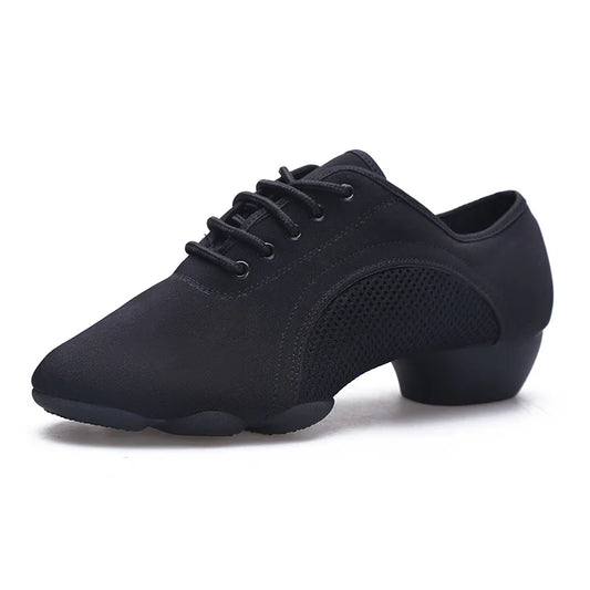 Adult Men Women Low Heel Teacher Dance Shoes Latin Dancing Body Shape Training Square Street Cha Cha Dance Shoes Breath Sneakers