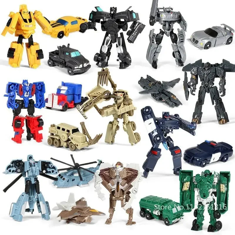 Mini Transformation Robot Kit Toys Models 2 In 1 Deformed Car Toy Robots Toys for Kids Gift  Action Figure Children Toys