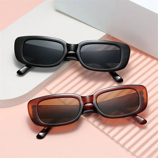 90’s Retro UV400 Protection Vintage Shades Rectangle Sunglasses Sunglasses for Women Men Y2K Sun Glasses