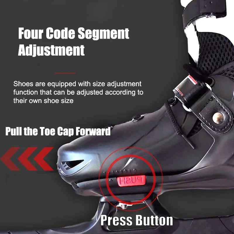 Ice Skating Shoes Speed Skating Size Adjustable Skating Shoes Winter Adult Child Thermal Warm Thicken Ice Figure Skates Shoes