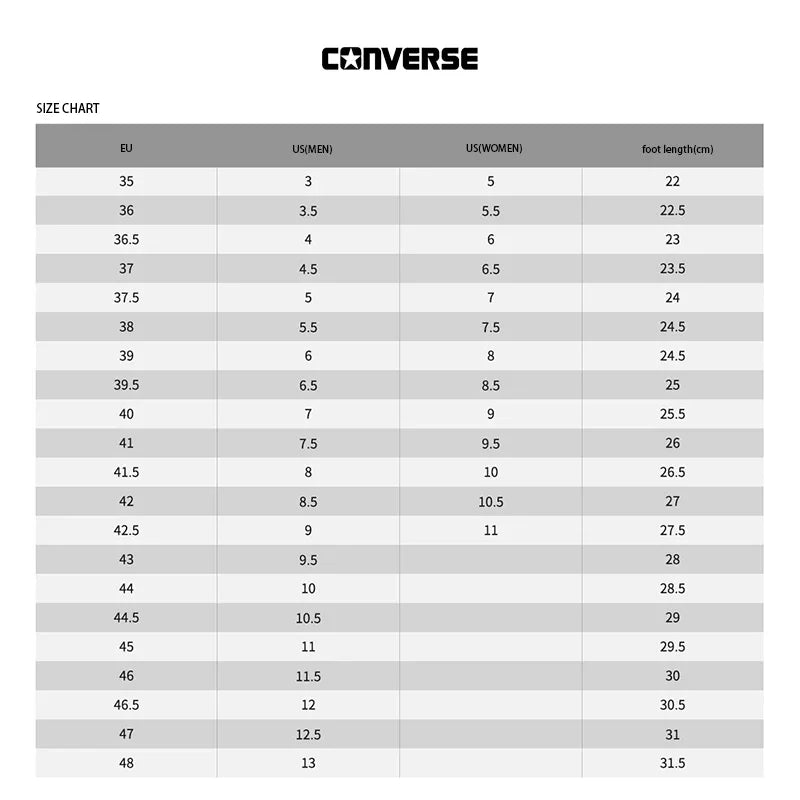 حذاء التزلج الكلاسيكي Converse ALL STAR للجنسين للرجال والنساء