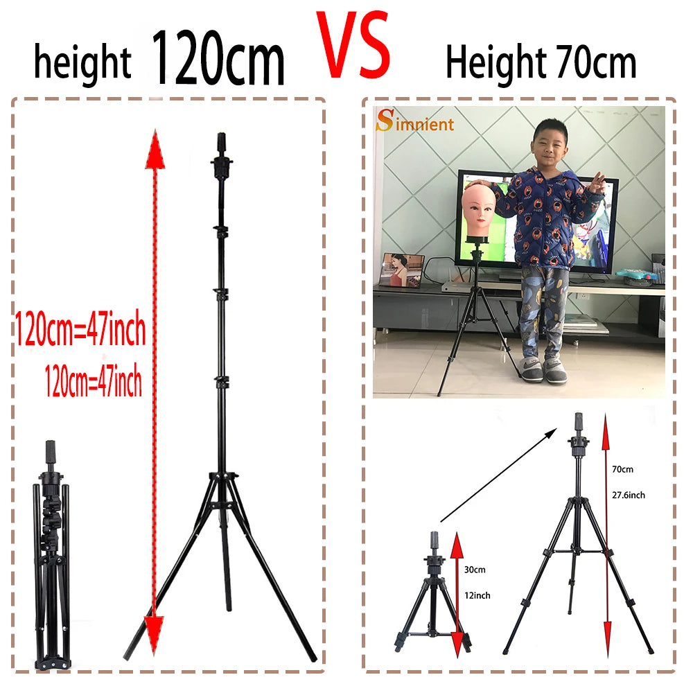 Training Mannequin Head Canvas Block Head Display Styling Mannequin Manikin Head WigTripod Stand Free Get T Pins Wig Install Kit