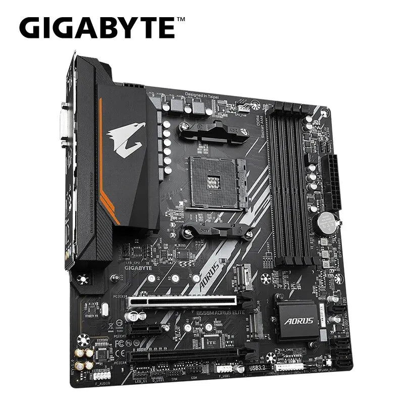 GIGABYTE новая материнская плата B550M AORUS ELITE Micro-ATX Socket AM4 для процессоров серии Ryzen 5000 4000 3000 Dual Channel DDR4 SATA3 M.2