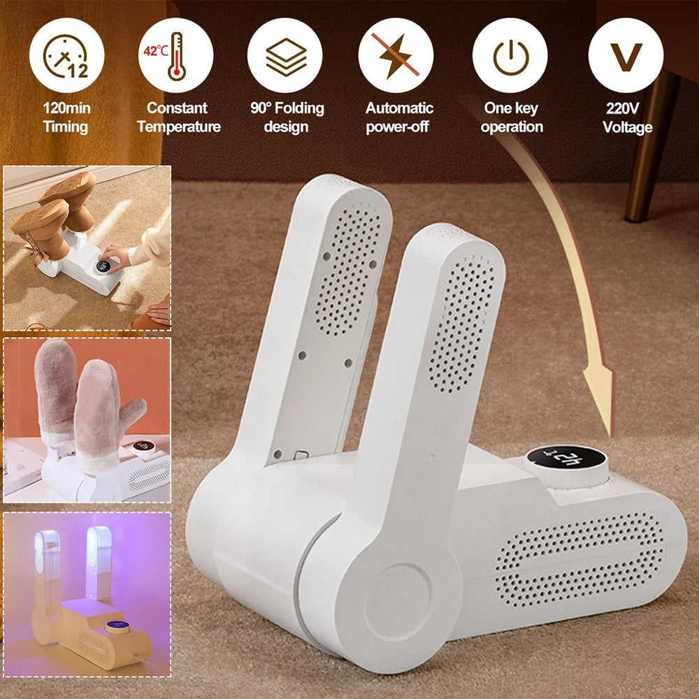 NEW Shoes Dryer Machine 42°c Smart Constant Temperature Fast Dryer Heater Deodorizer Dehumidifier Device Gloves Boots Drier