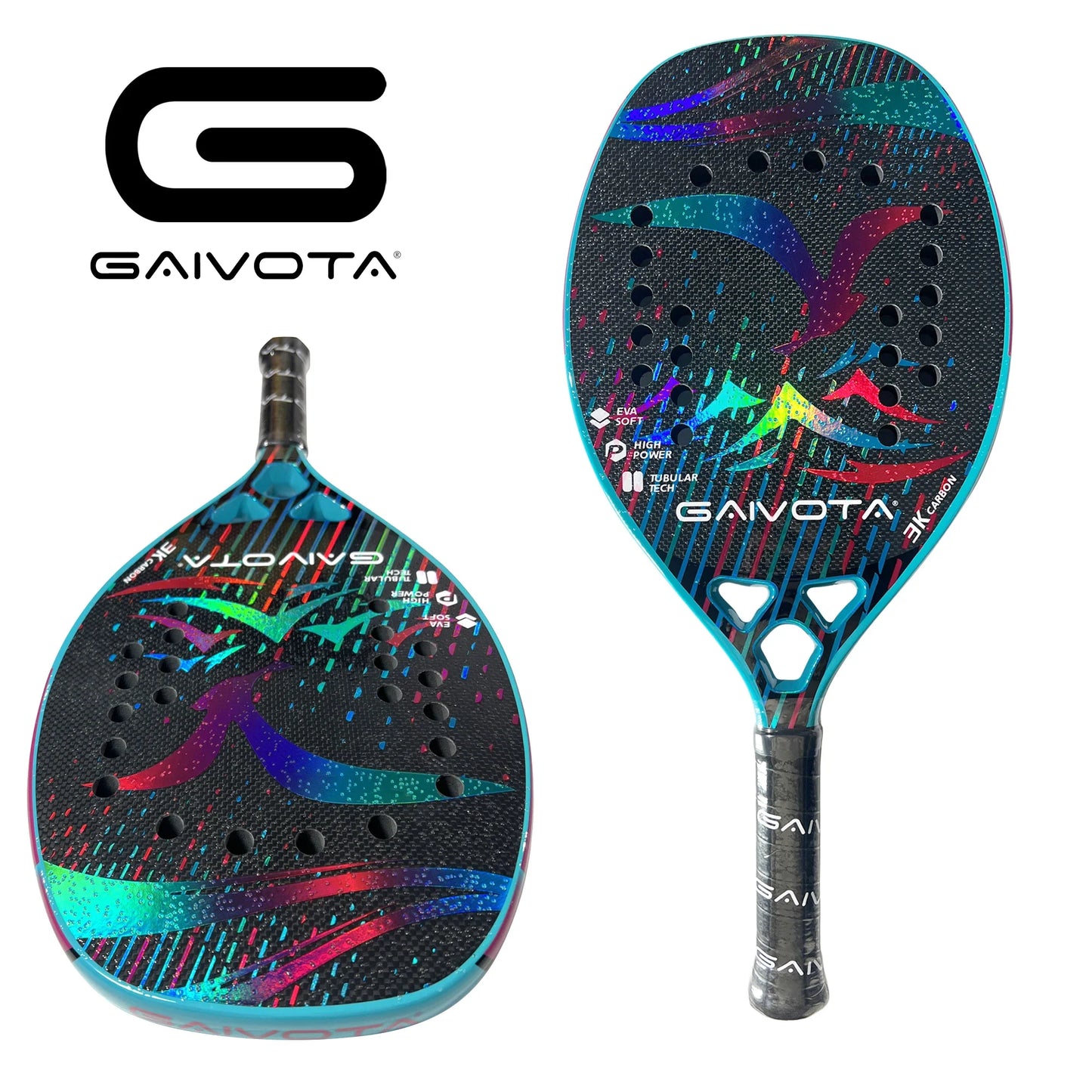 GAIVOTA 2024 Beach tennis racket carbon 3K Gradient +bag