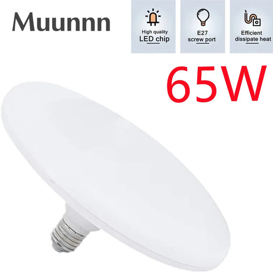 مصباح LED AC220V E27 LED مصباح فائق السطوع 12 واط 15 واط 20 واط 30 واط مصابيح UFO LED إضاءة داخلية بيضاء باردة مصابيح طاولة إضاءة المرآب