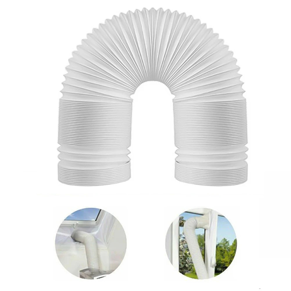 150/200CM Vent Hose Duct Outlet Flexible Mobile Air Conditioning Accessories Telescopic Heat Exhaust Pipe Thickened Exhaust Pipe