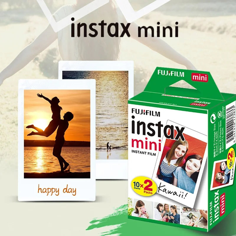 10-200 ورقة من ورق الصور ذو الحافة البيضاء من فوجي فيلم Instax Mini 11 مع الطباعة للكاميرا الفورية Mini 9 8 12 25 50s