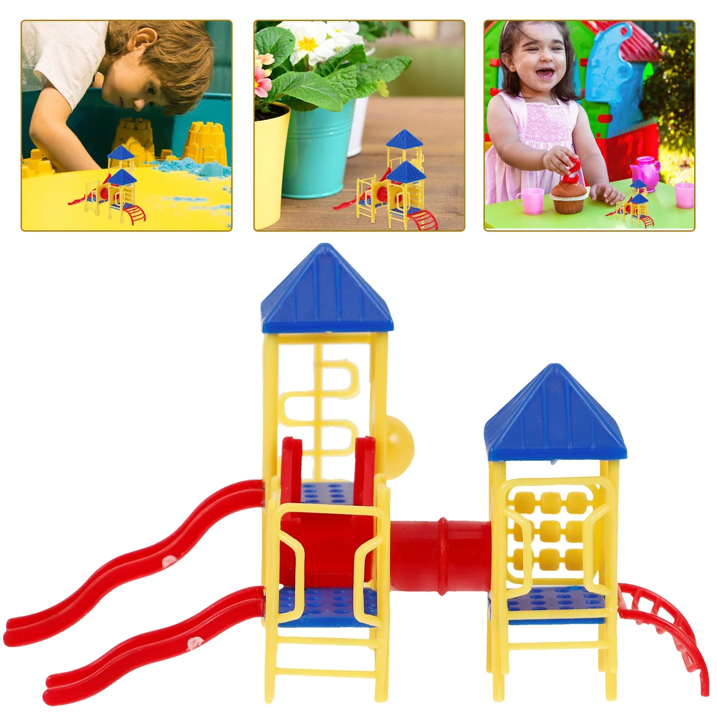 Toy Slide Dolls House Decor Home Ornaments Kids Toys Small Accessories Plastic Desktop Child and Crafts for