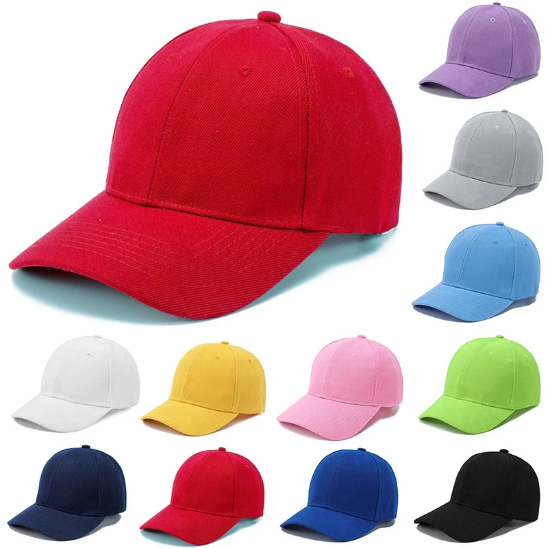 Children's Kids Baseball Cap for Girl Boy Spring Summer Baby Sun Hat Classic Solid Color Toddler Peaked Caps кепка Gorras TSF#