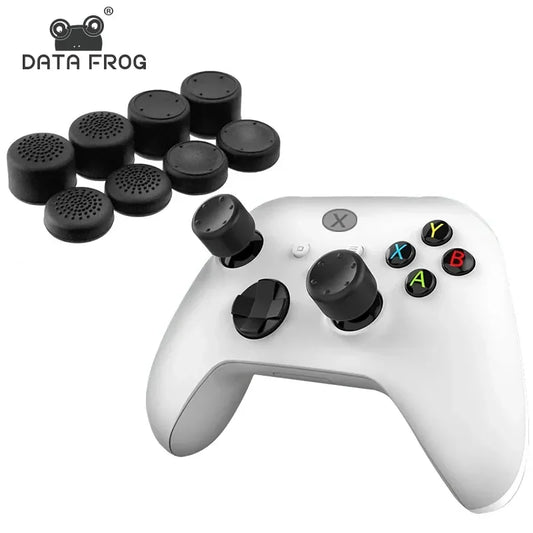 DATA FROG 8 шт. силиконовый аналоговый джойстик для большого пальца для PS4/PS5 контроллер запасные части для PS4 аксессуары для захвата большого пальца 2023