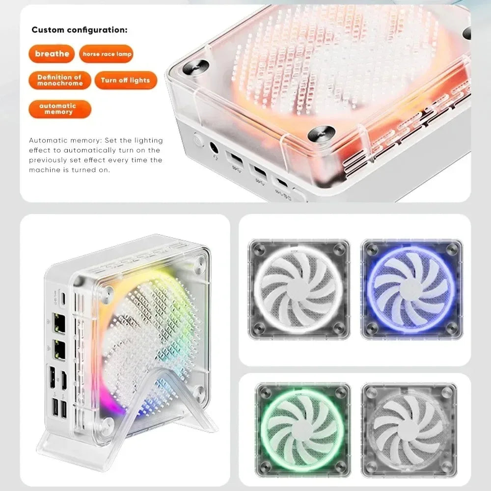 SZBOX ryzen mini pc BP6000 AMD R5-6600H ES DDR5 0GB 0GB 16GB 512GB 5600Mhz Wins11 WIFI6 BT5.2 diy gaming computer