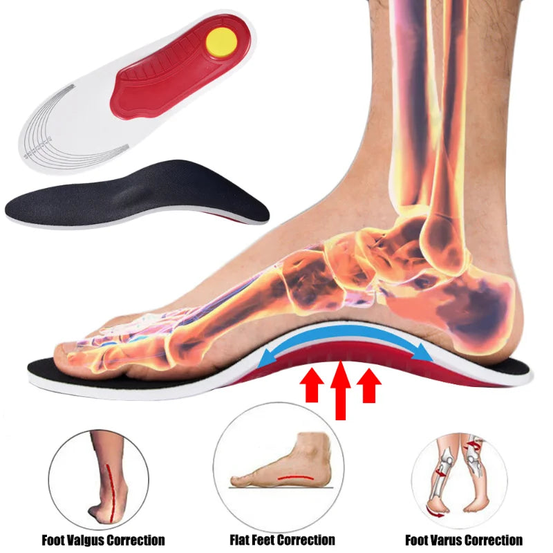 EVA Orthopedic Insoles for Shoes Men Orthotic Flat Foot Arch for Plantar Fasciitis Inserts Feet Massage Shoe Pad