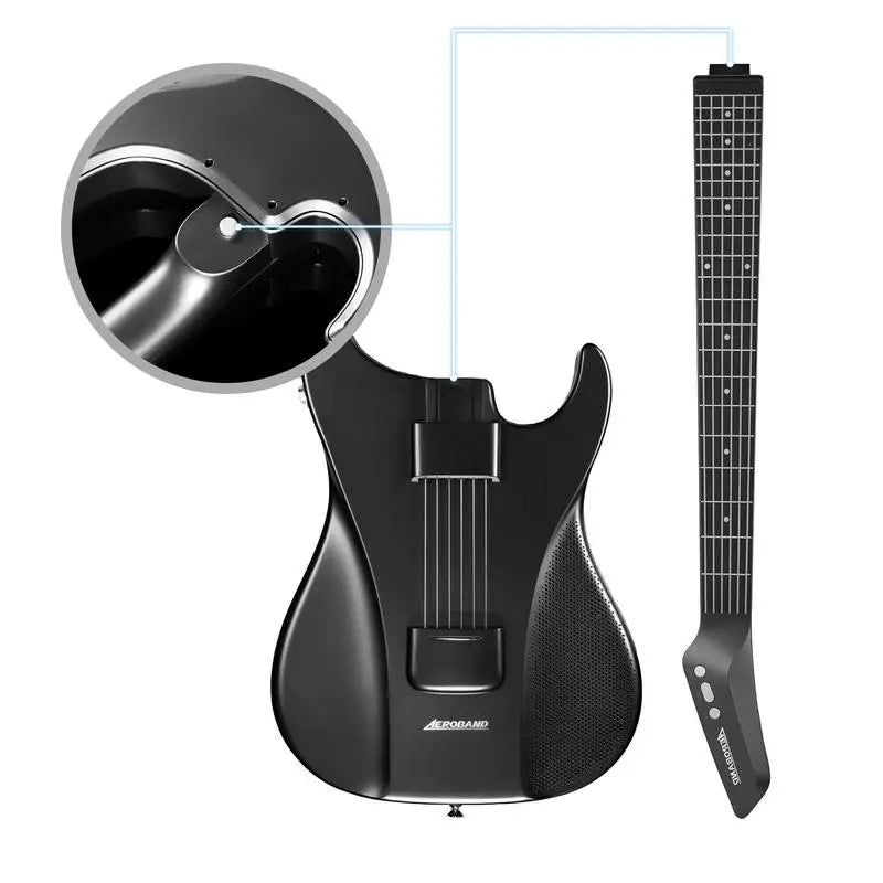 AeroBand Painless Guitar & Guitar Smart Silicone Strings Bluetooth And 8 Sounds USB MIDI Function For Adults Gift