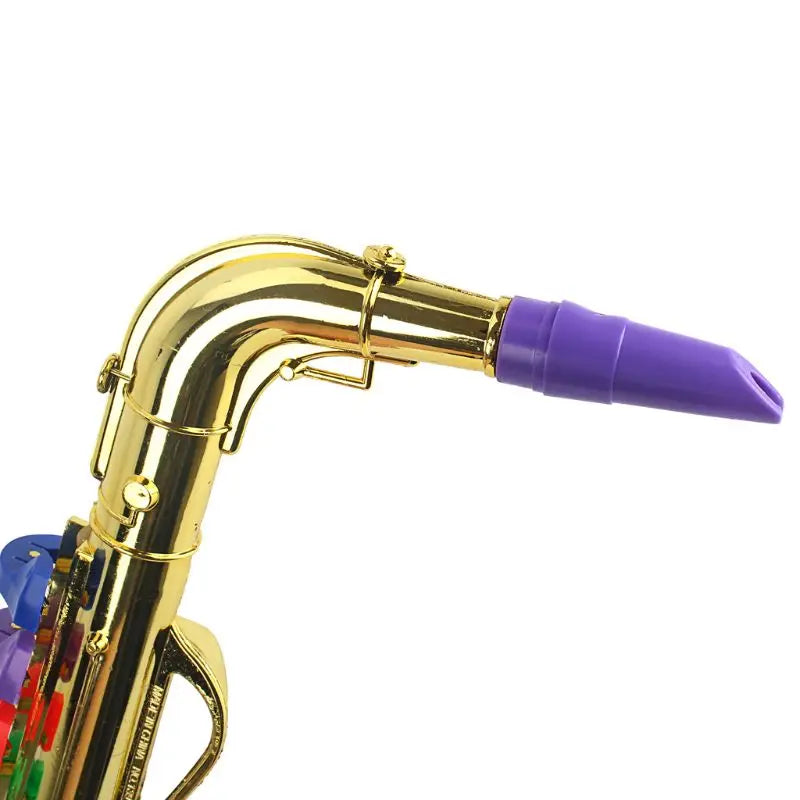 Kids Saxophone Mini Saxophone Toy Kids Trumpet with Sound Plastic Trumpet Toy Musical Instrument for Kids Learning