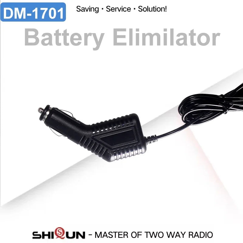 DM-1701 Battery Elimilator Car Charger DC 12V For Baofeng DMR Digital Walkie Talkie Two Way Radio Accessories Designed for 1701