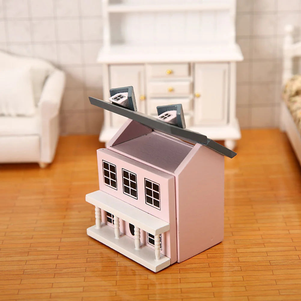 Villa Small House Prefabricated Miniature Kit Diy Dollhouse Houses Micro Landscape Decor Suite