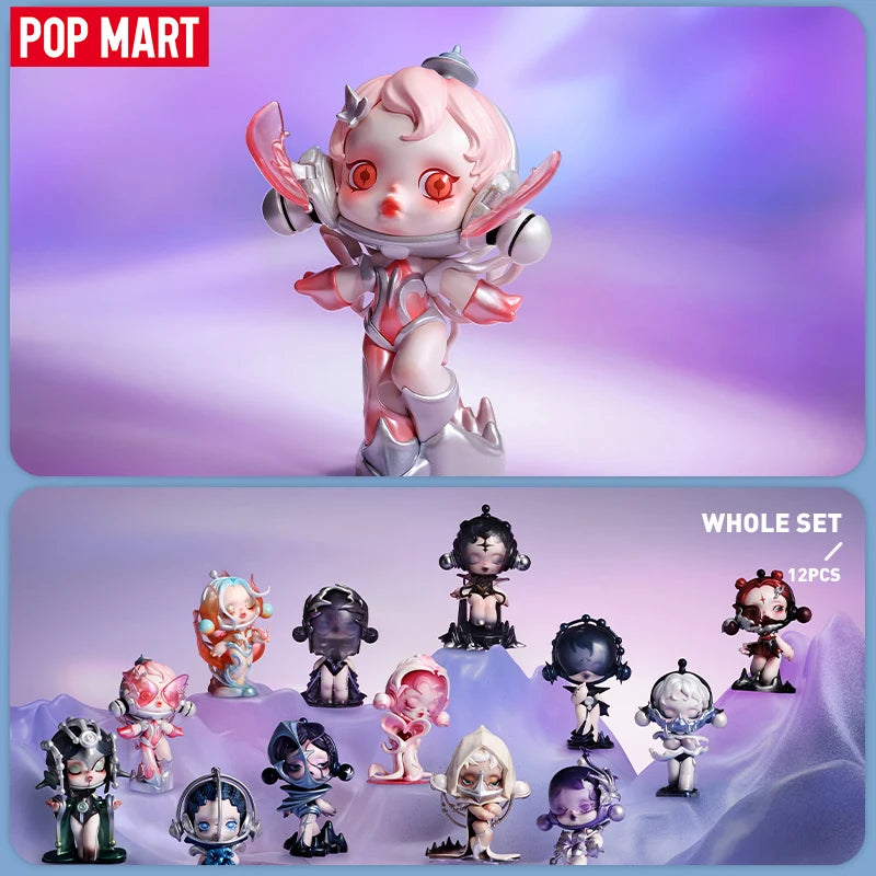 صندوق غامض من سلسلة SKULLPANDA من POP MART، قطعة واحدة/12 قطعة، صندوق غامض من POPMART، لعبة لطيفة لشخصية متحركة