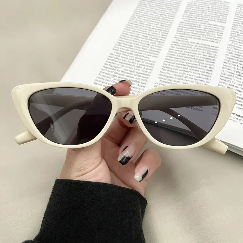 New Vintage Women Cat‘s Eye Sunglasses Lady Retro Fashion Sun Glasses Luxury Designer Ocean Lenses Summer Eyewear for Female