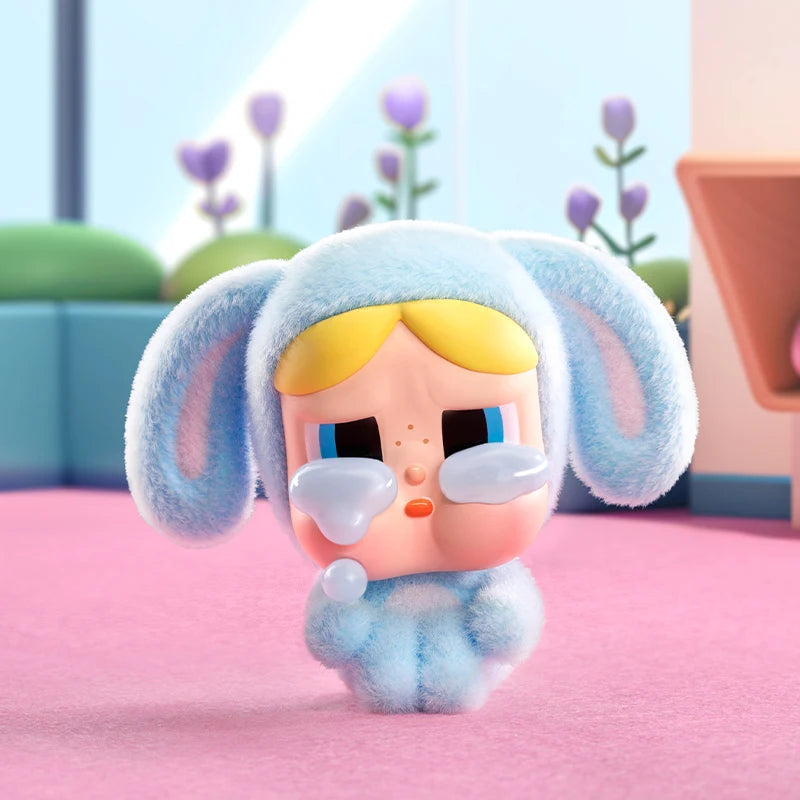 صندوق غامض من سلسلة CRYBABY X Powerpuff Girls من POP MART من Molly، قطعة واحدة/12 قطعة، صندوق غامض من POPMART، لعبة لطيفة كهدية عيد ميلاد