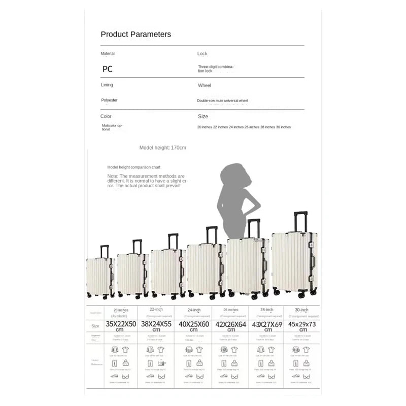 حقيبة سفر بعجلات خفيفة الوزن بإطار من الألومنيوم مقاس 20 بوصة وحقيبة سفر كبيرة الحجم مقاس 28 بوصة بعجلات