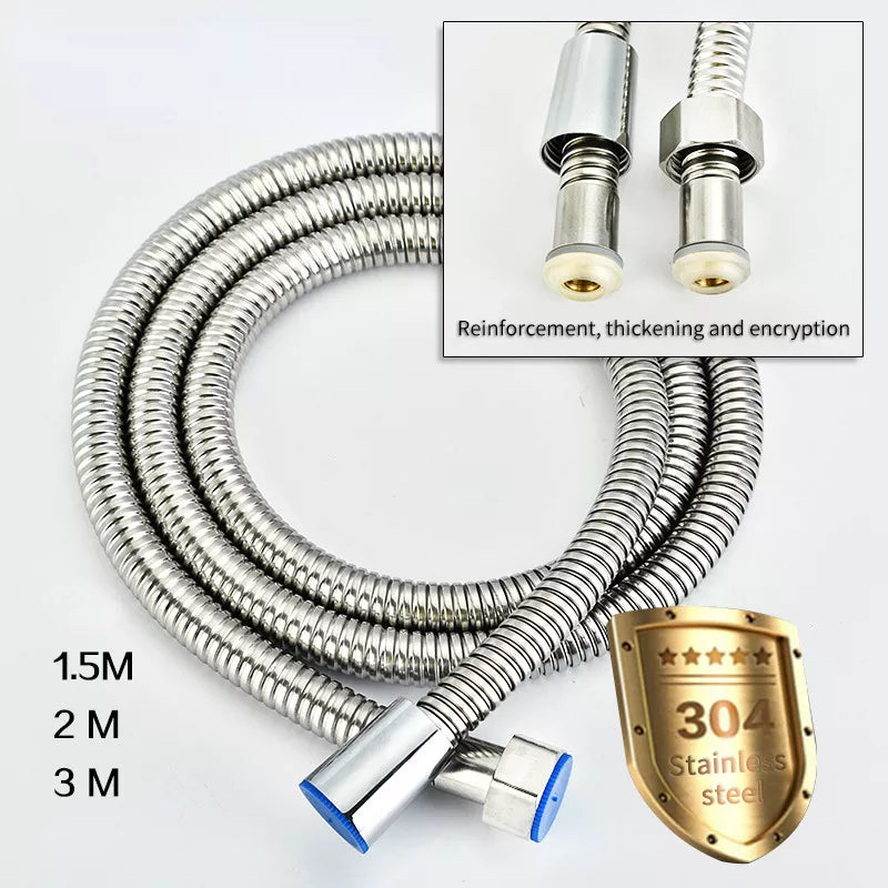 Stainless Steel Shower Hose Long Bathroom Shower Water Hose Extension Plumbing Pipe Showerhead Tube Bathroom Accessorie