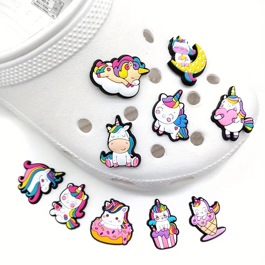 25pcs Unicron Shoe Charms for Clogs Bubble Slides Sandals PVC Shoe Decorations Accessories