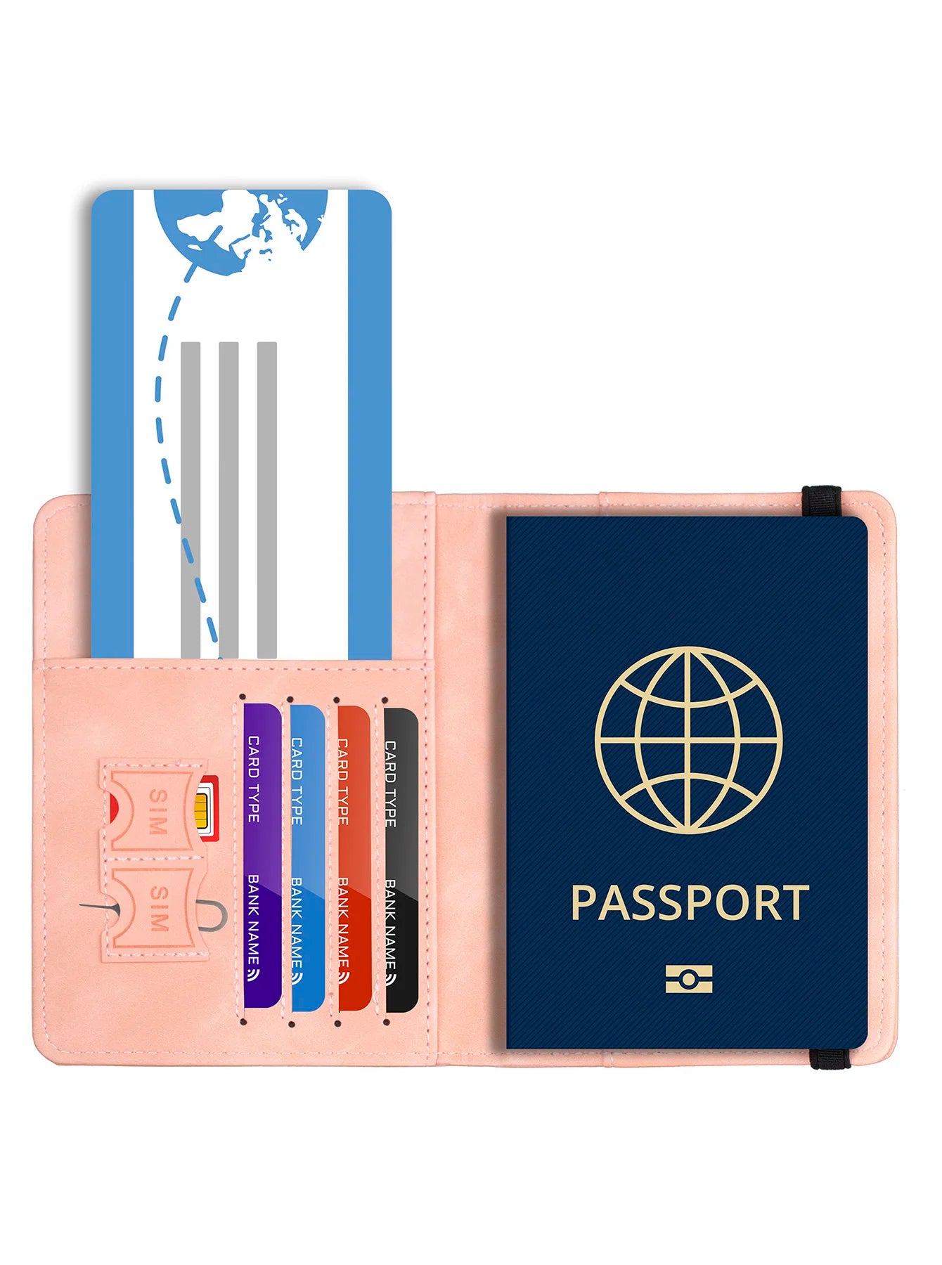 Passport Holder Cover Wallet RFID Blocking Leather Card Case Travel Accessories for Women Men