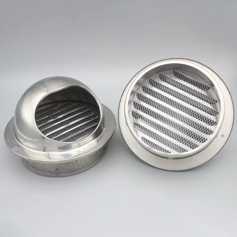 Stainless Steel Wall Ceiling Air Vent Ducting Ventilation Exhaust Grille Cover Waterproof Outlet Heating Cooling Vents Cap