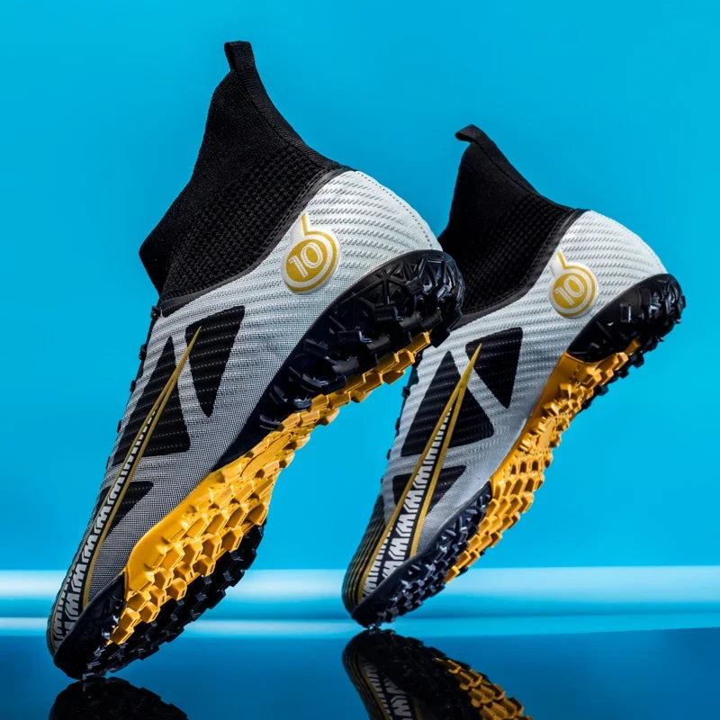 Men FG/TF Football Boots Futsal Professional Unisex Anti-Slip Kids Soccer Shoes Grass Training Outdoor Football Shoes Sneakers