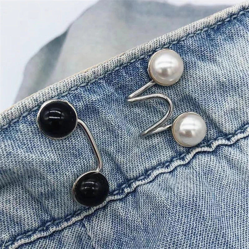 Women Skirt Pants Jeans Adjustable Waist Clip Metal Pins Clothing Accessories Sewing Women's Brooch Set Tighten Waist Brooches