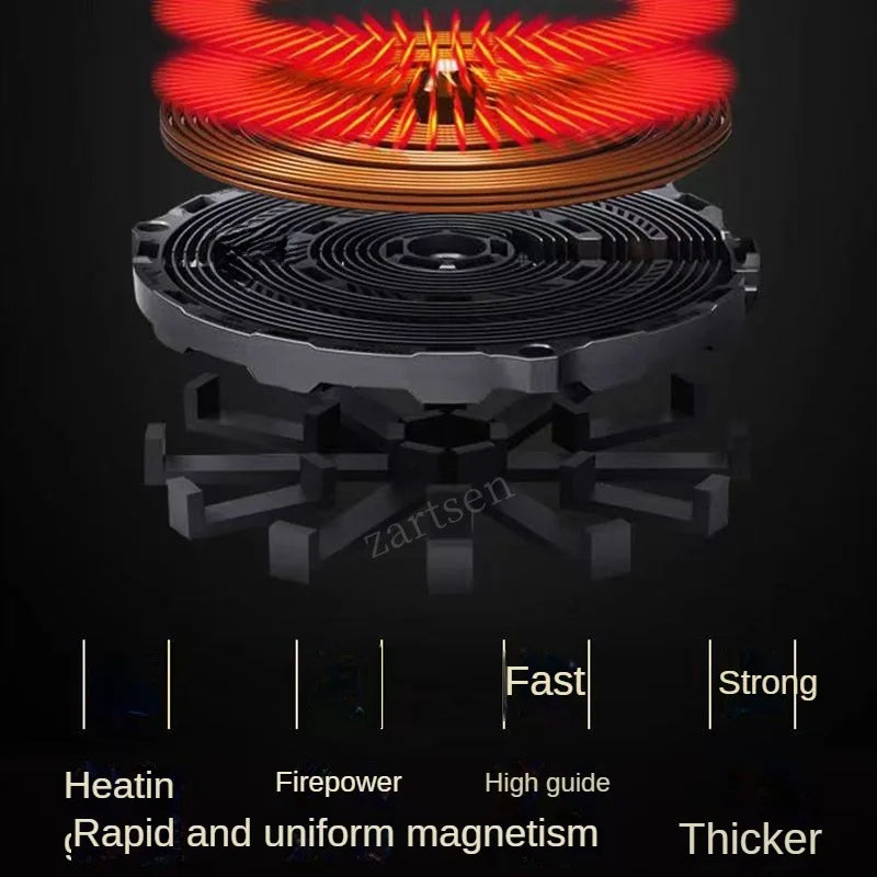 Electric Magnetic Induction Cooker Household Waterproof Small Hot Pot Heating Stove Touchpad Stir-fry Dish Cooking Oven