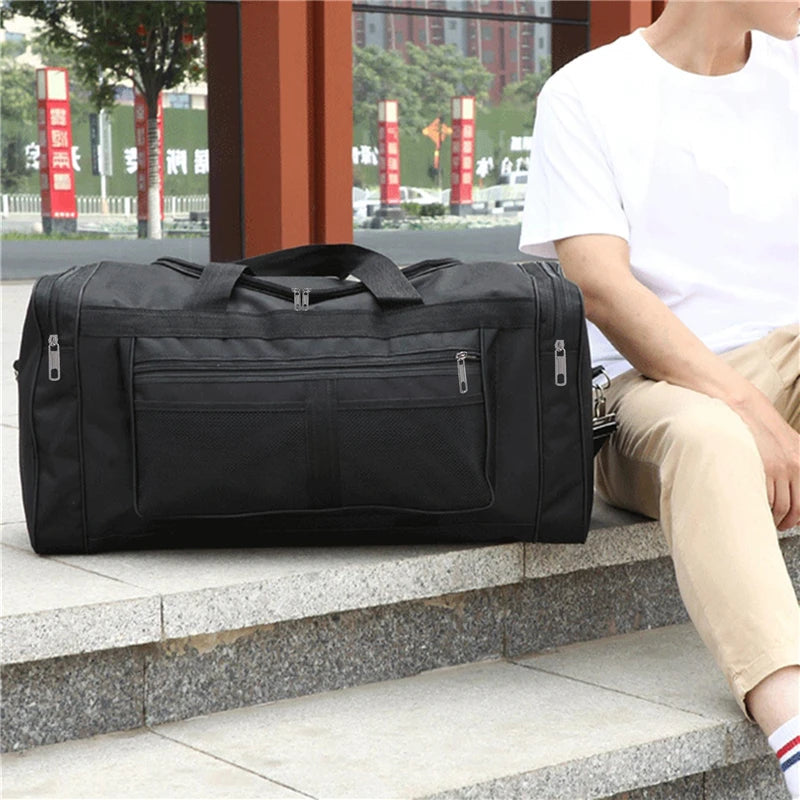 Women Men Nylon Travel Duffel Bag Carry On Luggage Bag Men Tote Large Capacity Weekender Gym Sport Holdall Overnight Bag Pouches