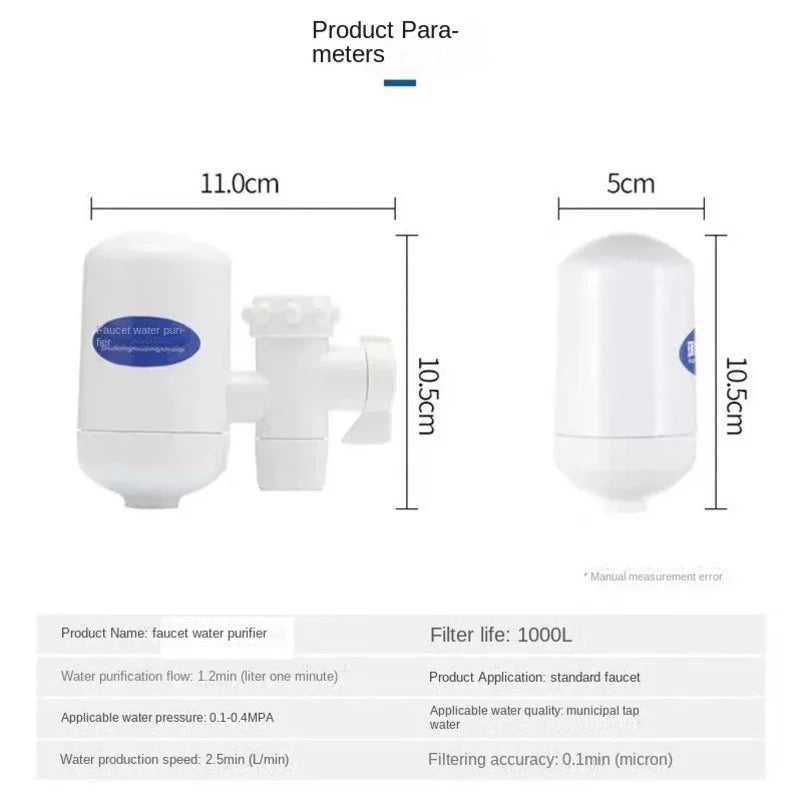 Фильтр для водопроводной воды, сменный моющийся кухонный кран, долговечный фильтр для очистки воды, фильтр для водопроводной воды с хлором